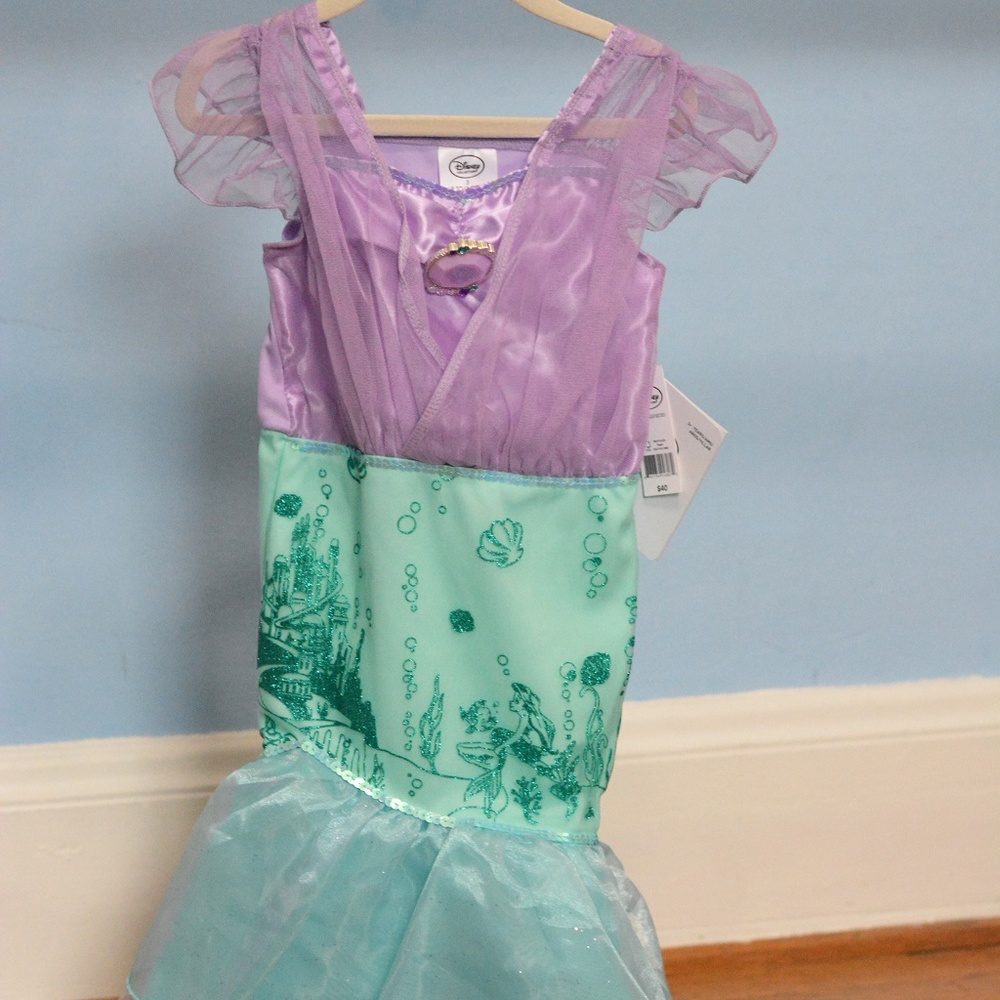 Disney Princess Ariel Costume / The Little Mermaid Dress with Detailing Size 3